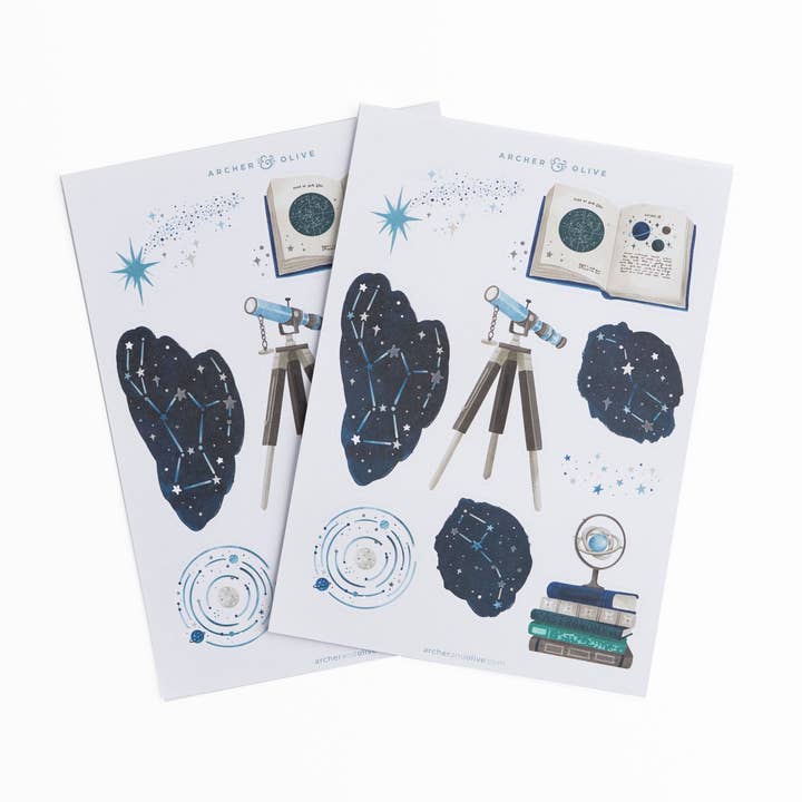 Meteor Shower Stickers for wholesale by Archer and Olive