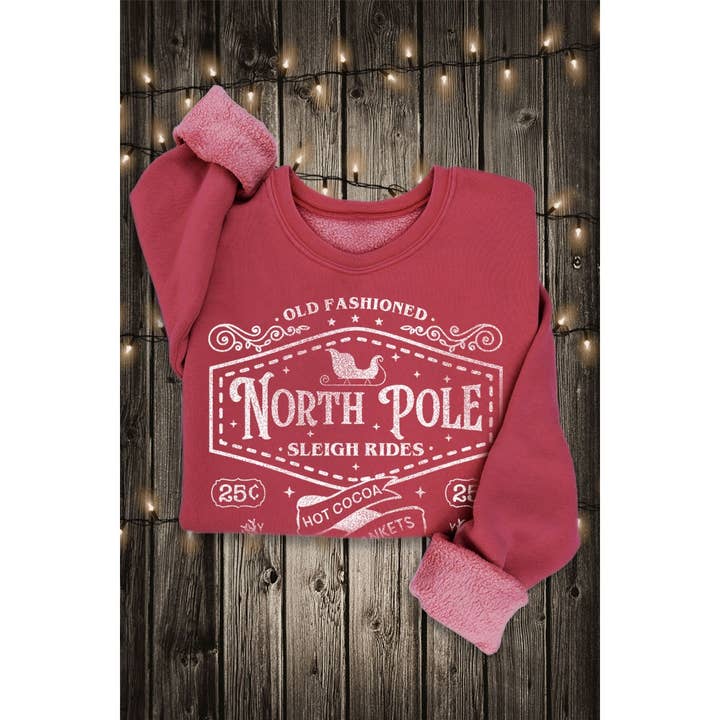 NORTH POLE MINERAL GRAPHIC SWEATSHIRTS for wholesale by HRTandLUV