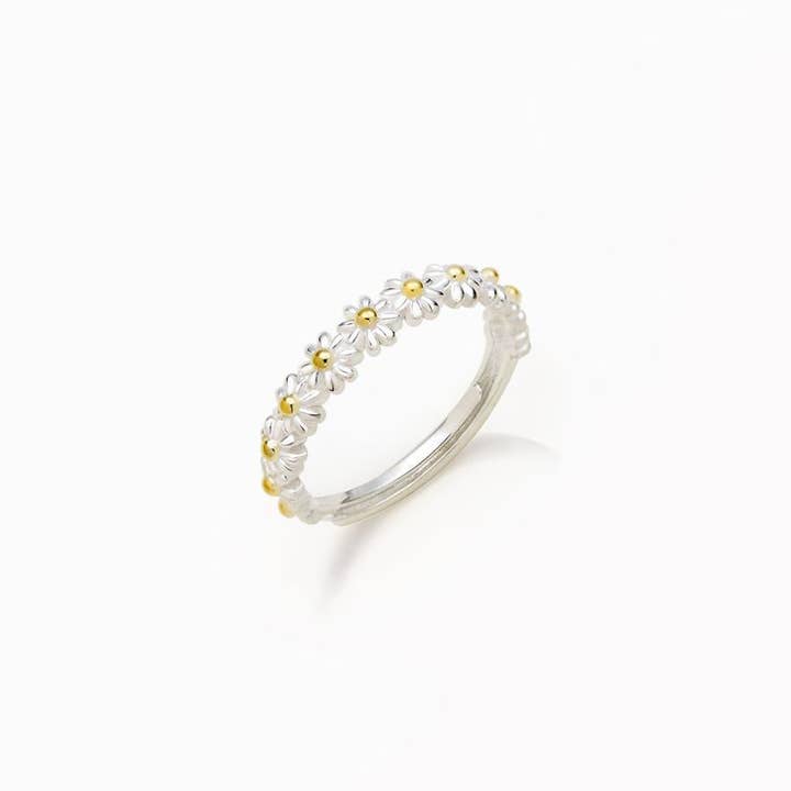 Mio Queena - Wholesale Multi-Stone Ring - Women's Daisy Flower Ring3