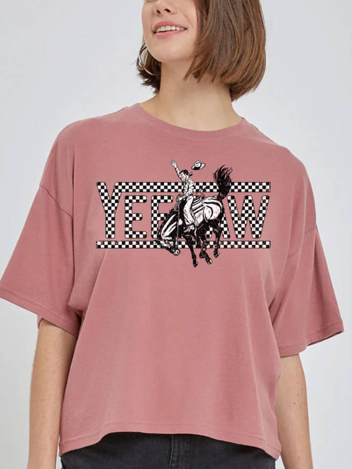 Yeehaw Crop Top. for wholesale by DG WORLD