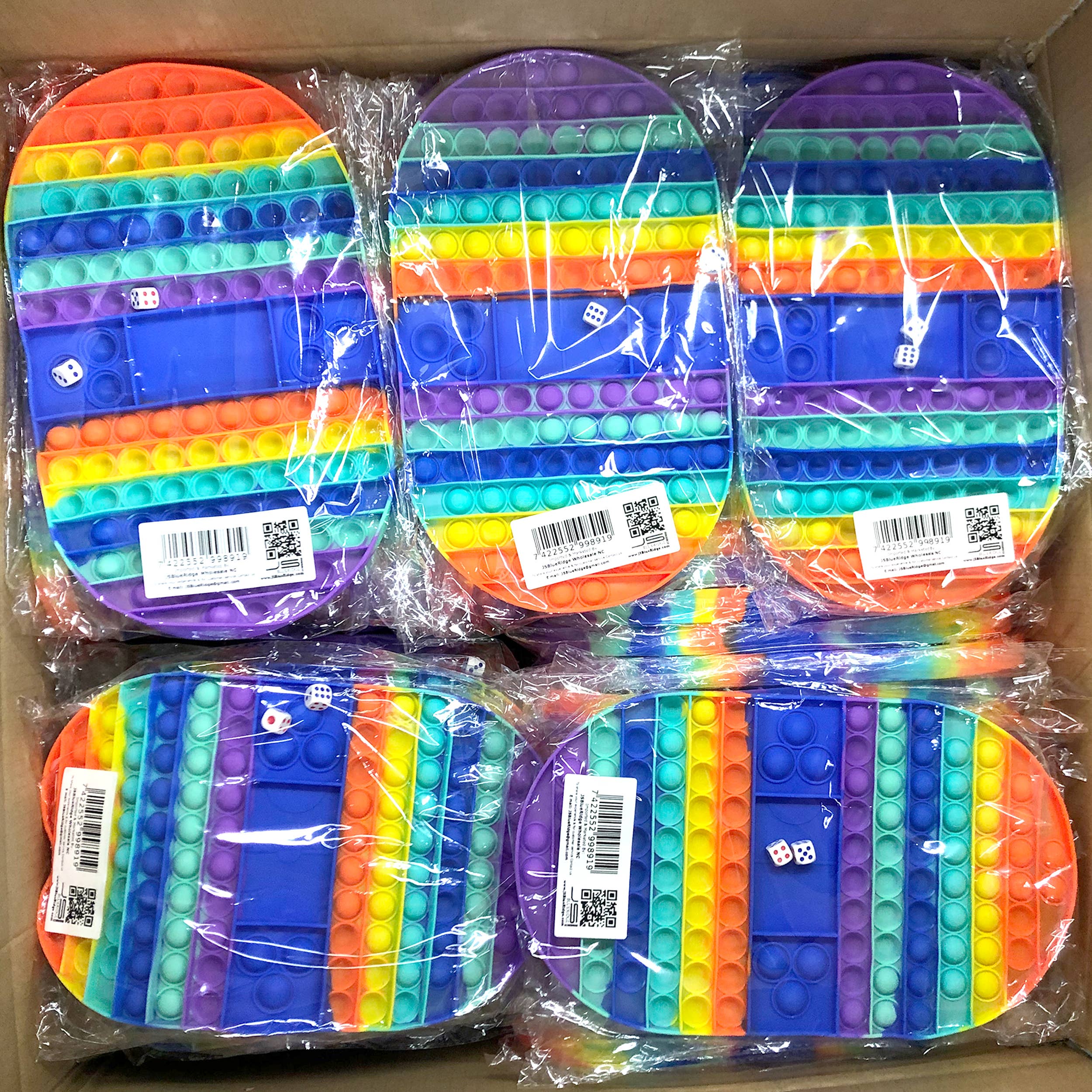 JSBlueRidge Toys - Vente Fidget/jouet anti-stress – enfant - Jouet Pop It Fidget Échecs Géant pour Enfants - Assorti7