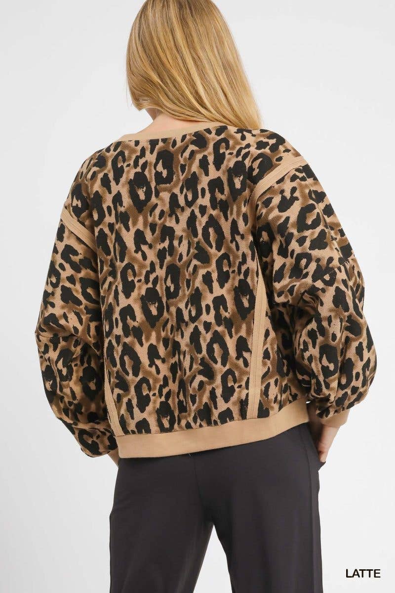 Vanilla Monkey - Wholesale Graphic Sweatshirt - Women's - Leopard Print Pullover Sweatshirt2