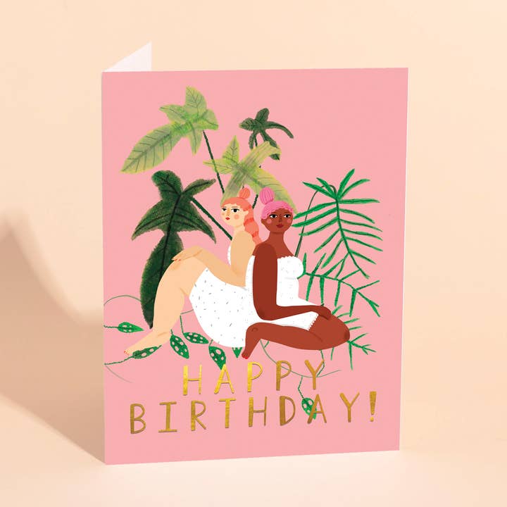 BOTANICAL WOMEN - Birthday Card for wholesale by Carolyn Suzuki