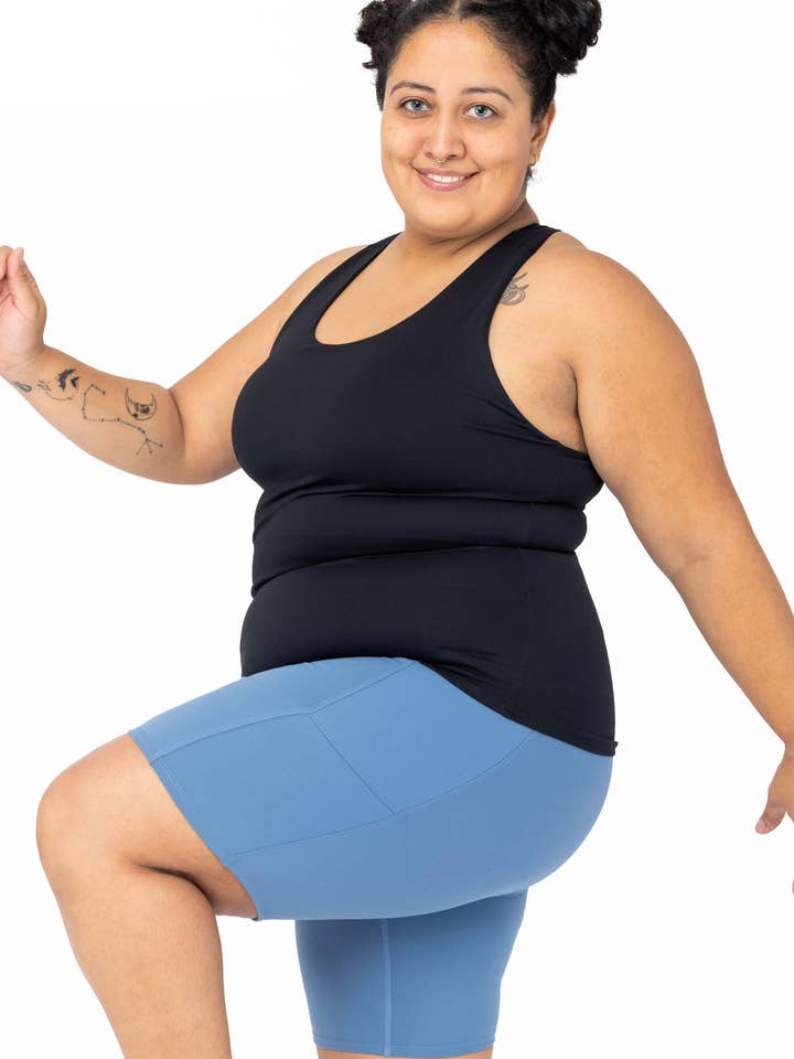 Shelf Bra Tank Top - Black for wholesale by Superfit Hero