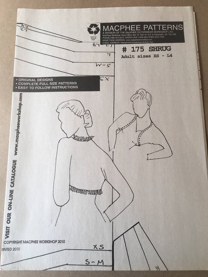 #175 SPALLA MACPHEE per la vendita all'ingrosso da parte di Macphee Workshop