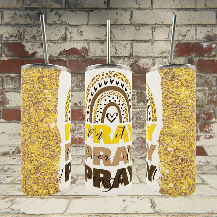 Pray Pray Pray Neutral for wholesale by Triple D's Tumblers n More