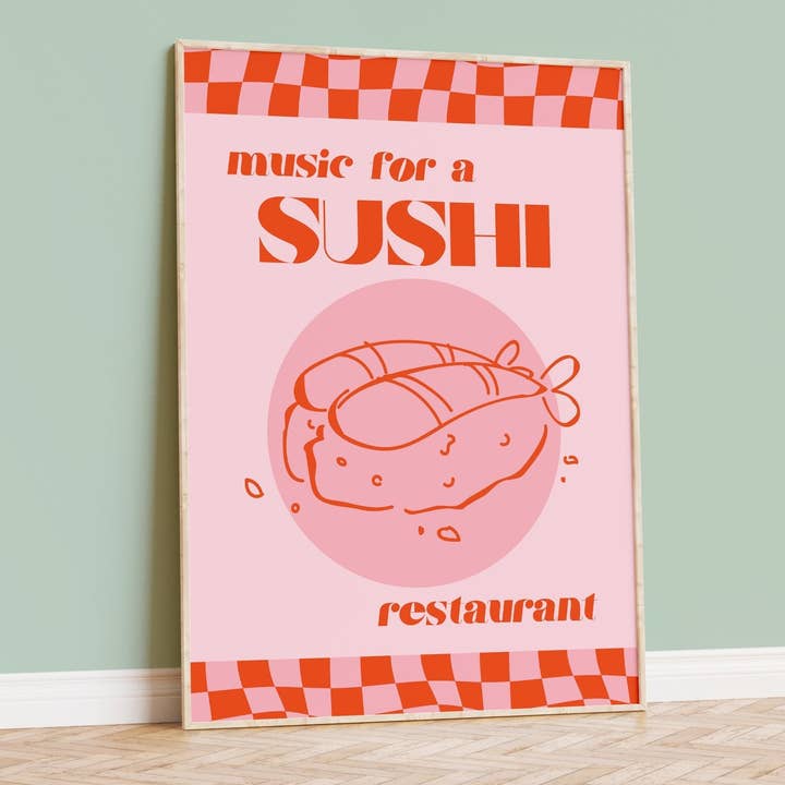 Harry Styles Music For a Sushi Restaurant Print for wholesale by Moonshine Prints