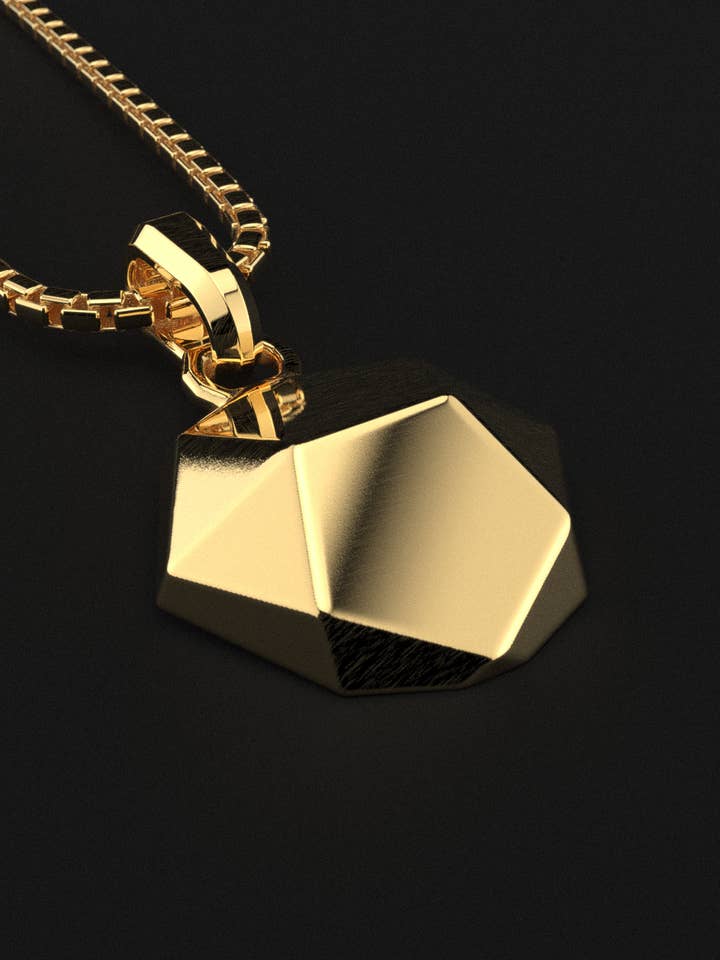 Geom vedhæng #2 for engroshandel hos Seekers Men's Jewelry