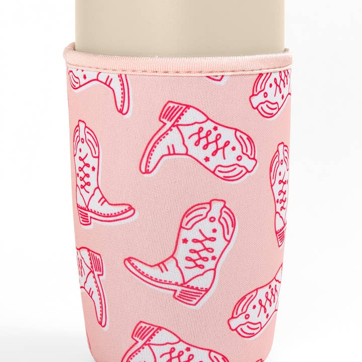 Callie Danielle - Wholesale Drink Huggers & Koozies - Western Cowgirl Boots Coffee Sleeve