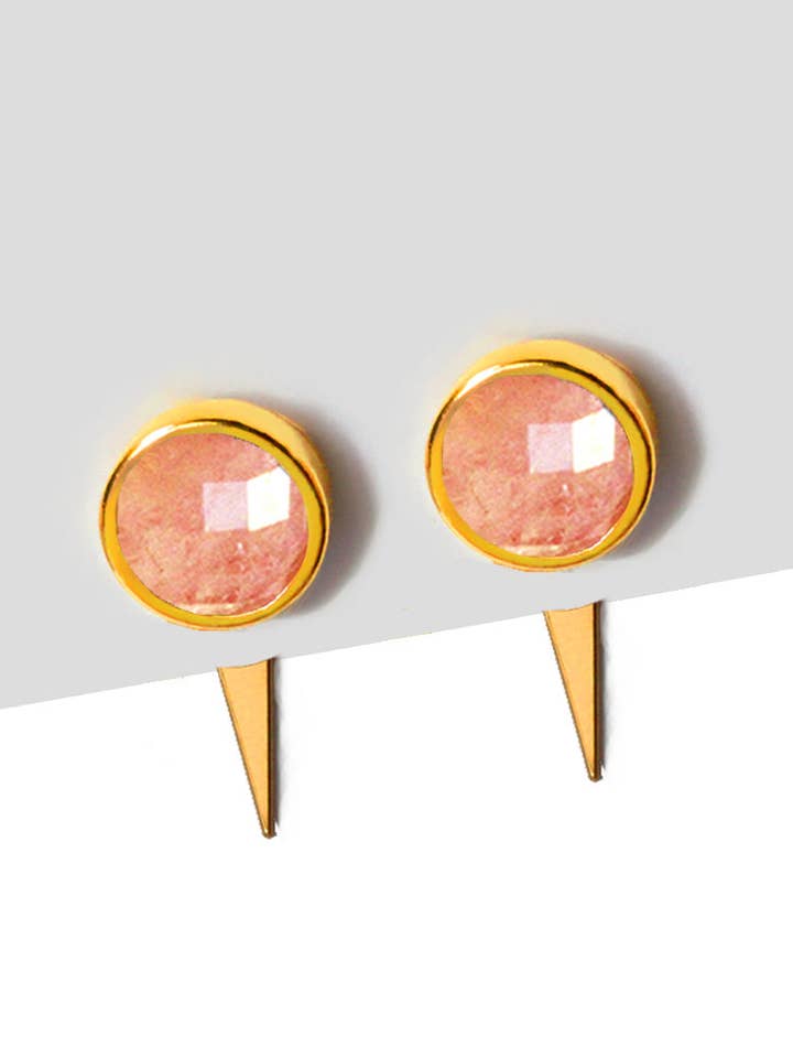 FIRE 3-WAY GEMSTONE EARRING JACKETS for wholesale by Sonia Hou Jewelry