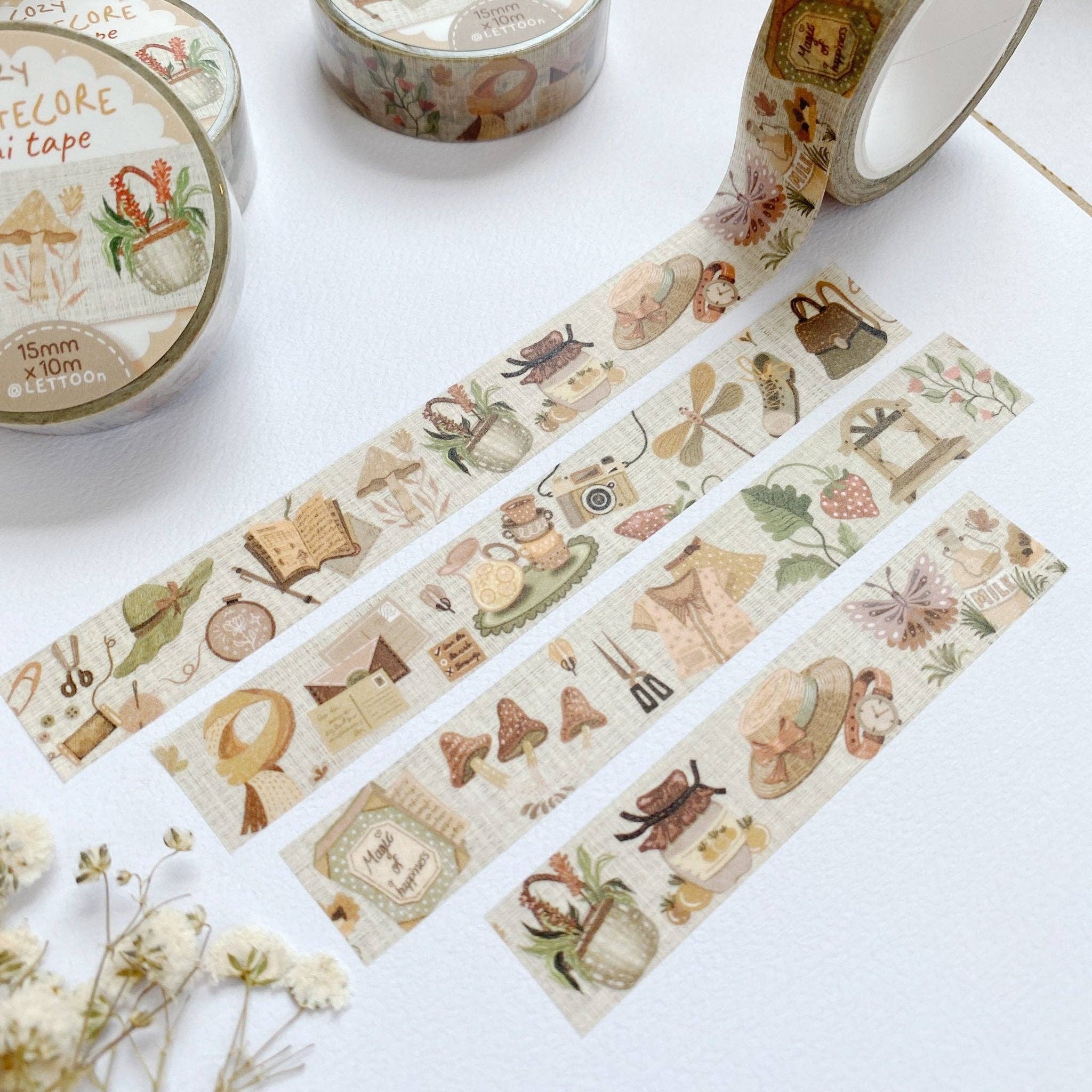 Lettoon - Wholesale Washi Tape - Washi Tape - Cozy Cottagecore2