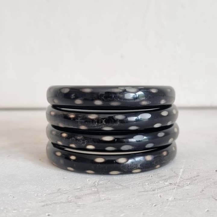 Le Coin Sauvage - Vente Bracelet jonc - Bracelet Jonc Corne - Tiger - 1 cm