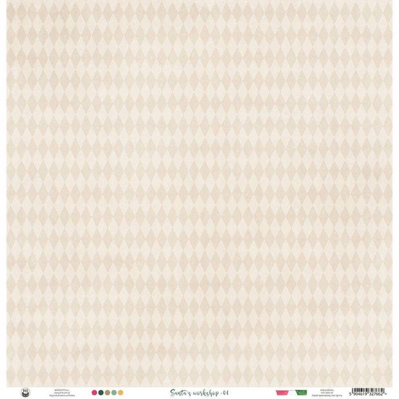 P13 - Wholesale Flat Wrap - Paper Santa'S Workshop 01, 12X12"2