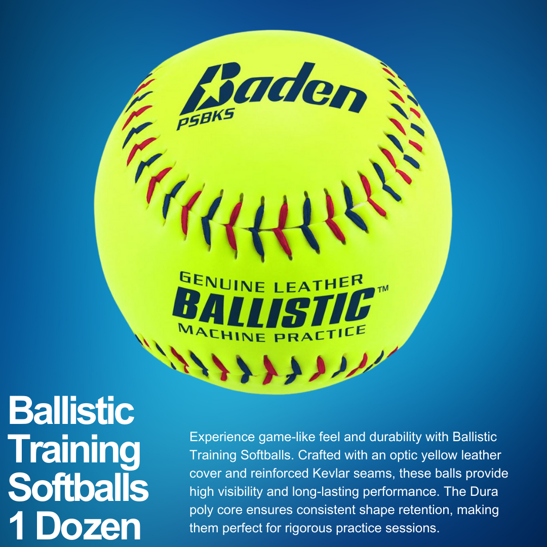 Baden Sports - Wholesale Sports Ball - Ballistic Pitching Machine Softballs - 1 Dozen1