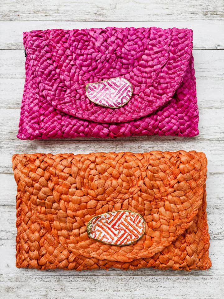 Fretwork Oyster Shell Clutch for wholesale by Made on Maidstone