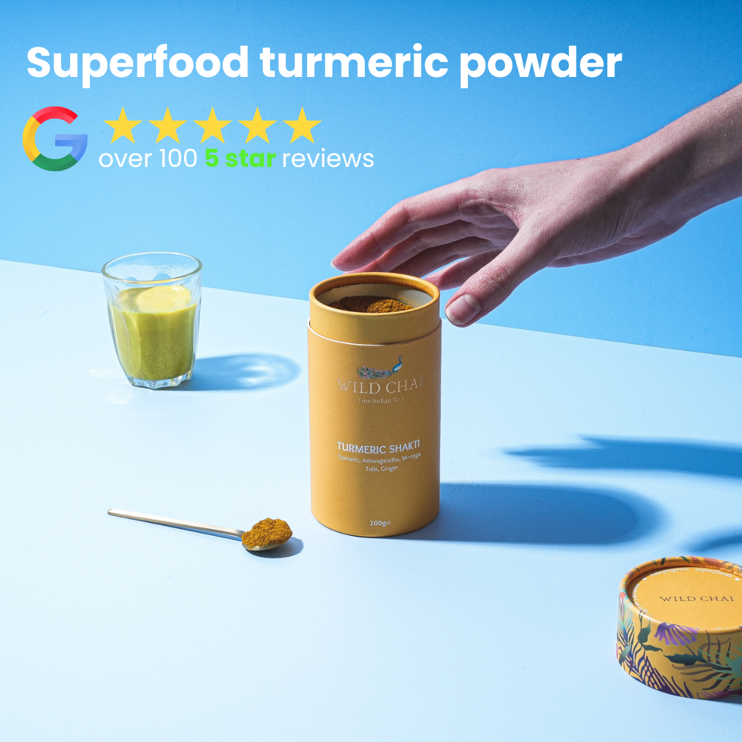 Wild Chai - Wholesale Powdered Health Drink - Turmeric Shakti - Turmeric latte | as featured in Vogue & GQ1