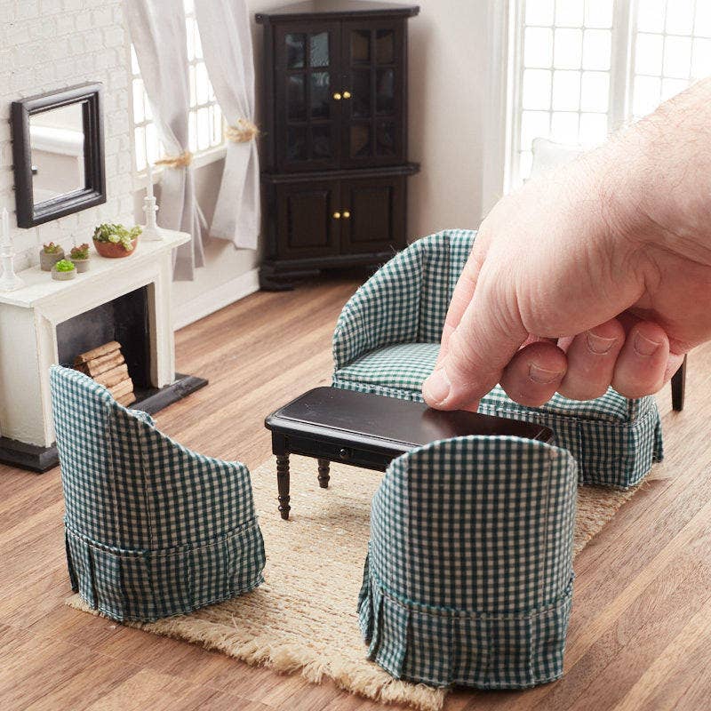 Factory Direct Craft - Vente Décorations de table - Ensemble de 7 pièces de maison de ferme miniature pour maison de poupée3