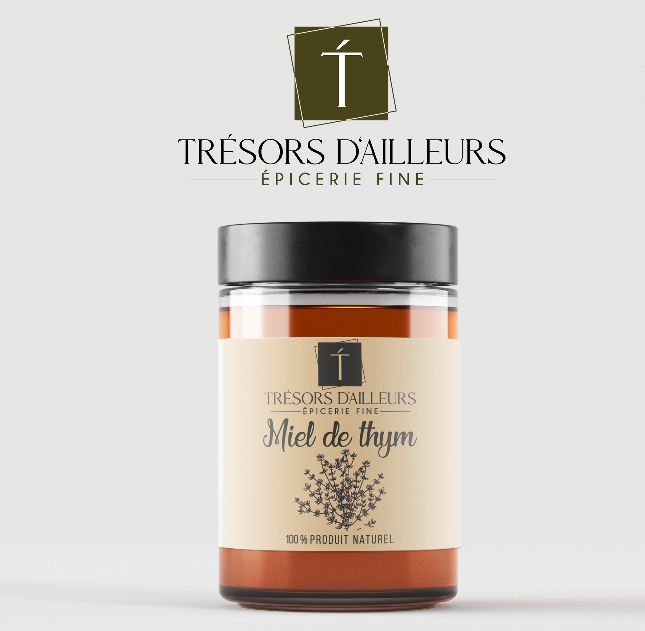 TRÉSORS D'AILLEURS – wholesale Honung – Rosa timjan honung 250g0