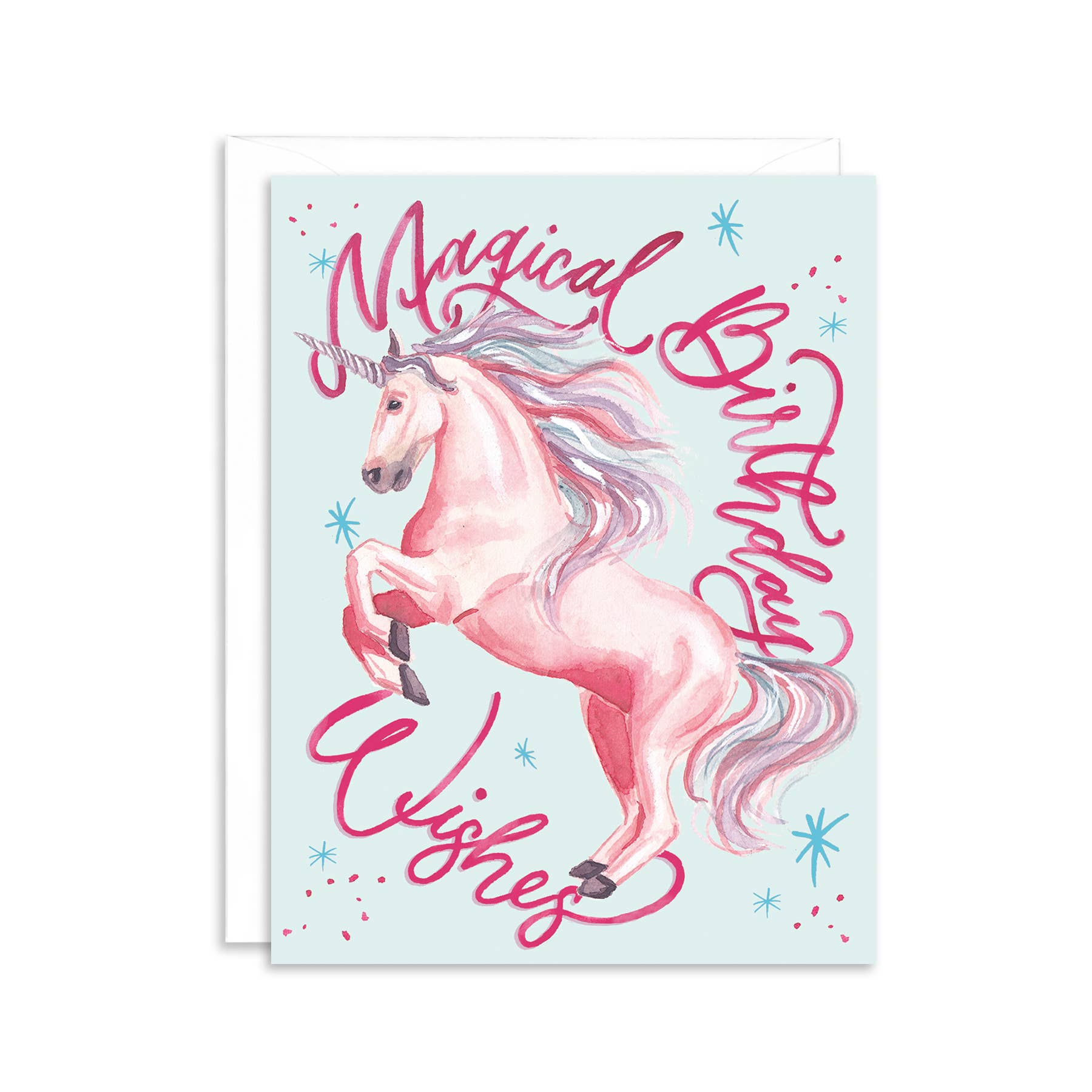 Paper Betty - Wholesale Birthday Card - Unicorn Magical Birthday Wishes Greeting Card