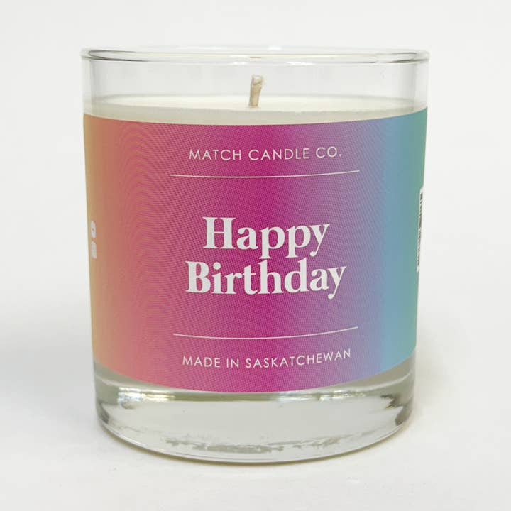 Happy Birthday for wholesale by Match Candle Co.