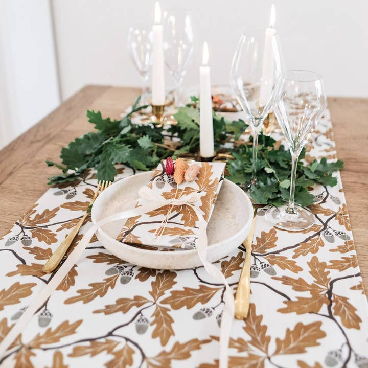 Pintail Candles | Avalon Home – wholesale Table runner – Golden Oak Table Runner