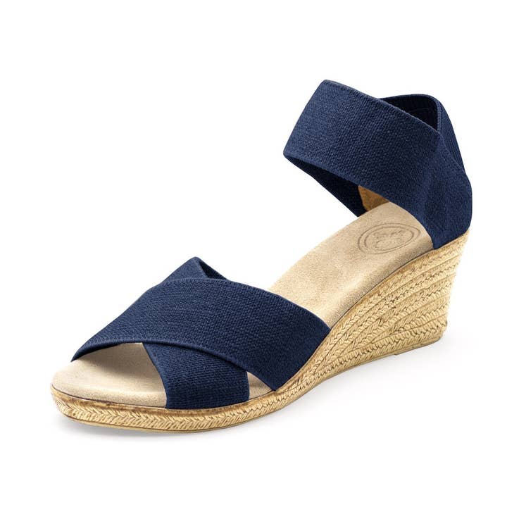 Charleston Shoe Co. - Wholesale Wedges - Women's - Cannon Solids -Espadrille Wedge Sandal- -BEST SELLER.0