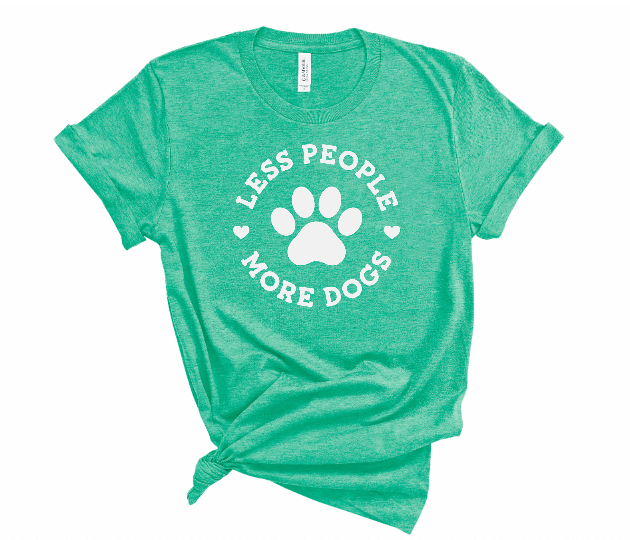 Woofingtons & Company - Wholesale Screen Printed T-Shirt - Women's - Less People, More Dogs Funny Teeshirt - Dog Lovers Gift2