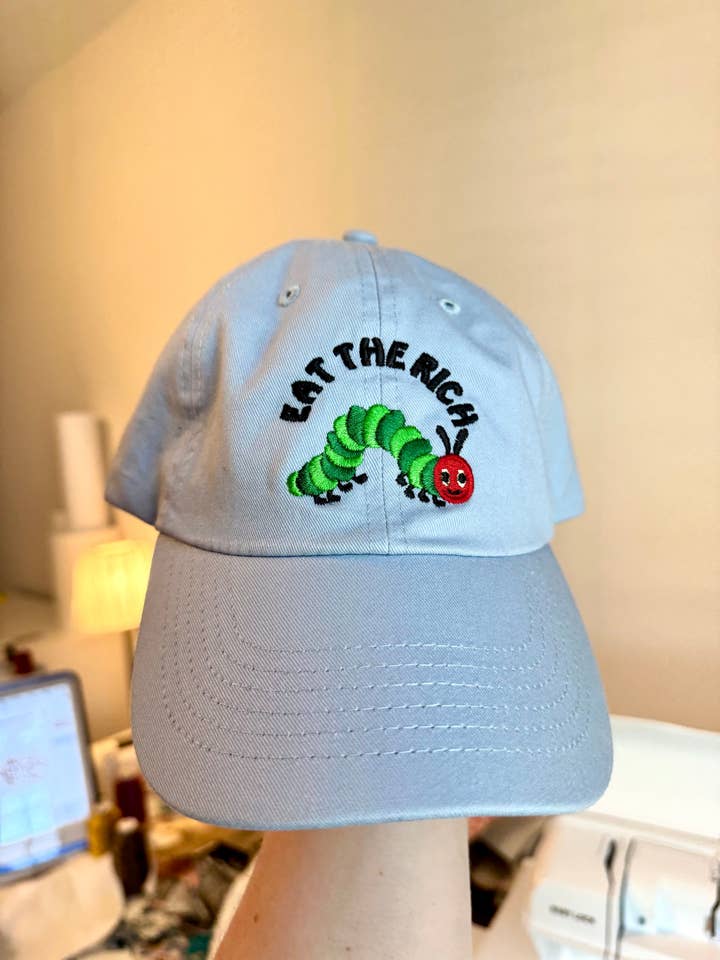 Eat the Rich Hat for wholesale by Honey Bea Market