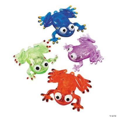FLASHING SQUISHY FROGS (UPC) for wholesale by Fun Express