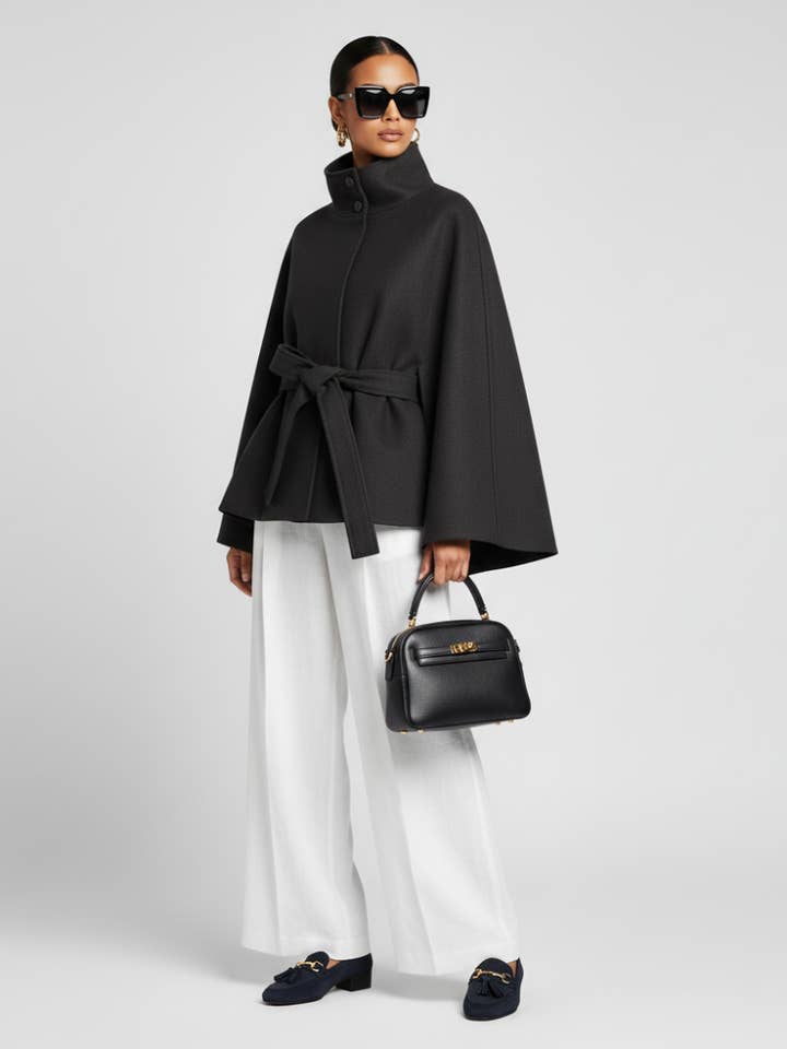 Women's Cape Jacket GRAMERCY PARK ECO FASHION BYMANYC ® New York for wholesale by BYMANYC NEW YORK