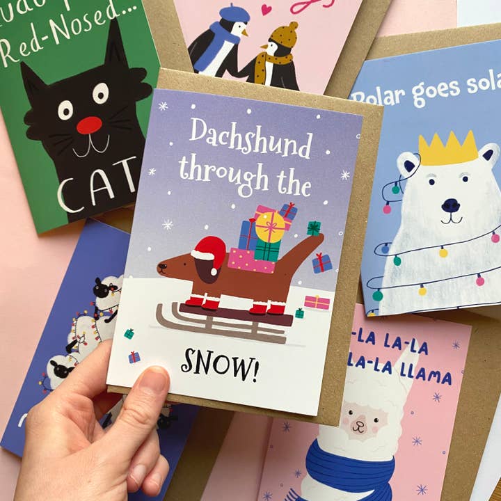 Dachshund Through the Snow for wholesale by Maxene brown