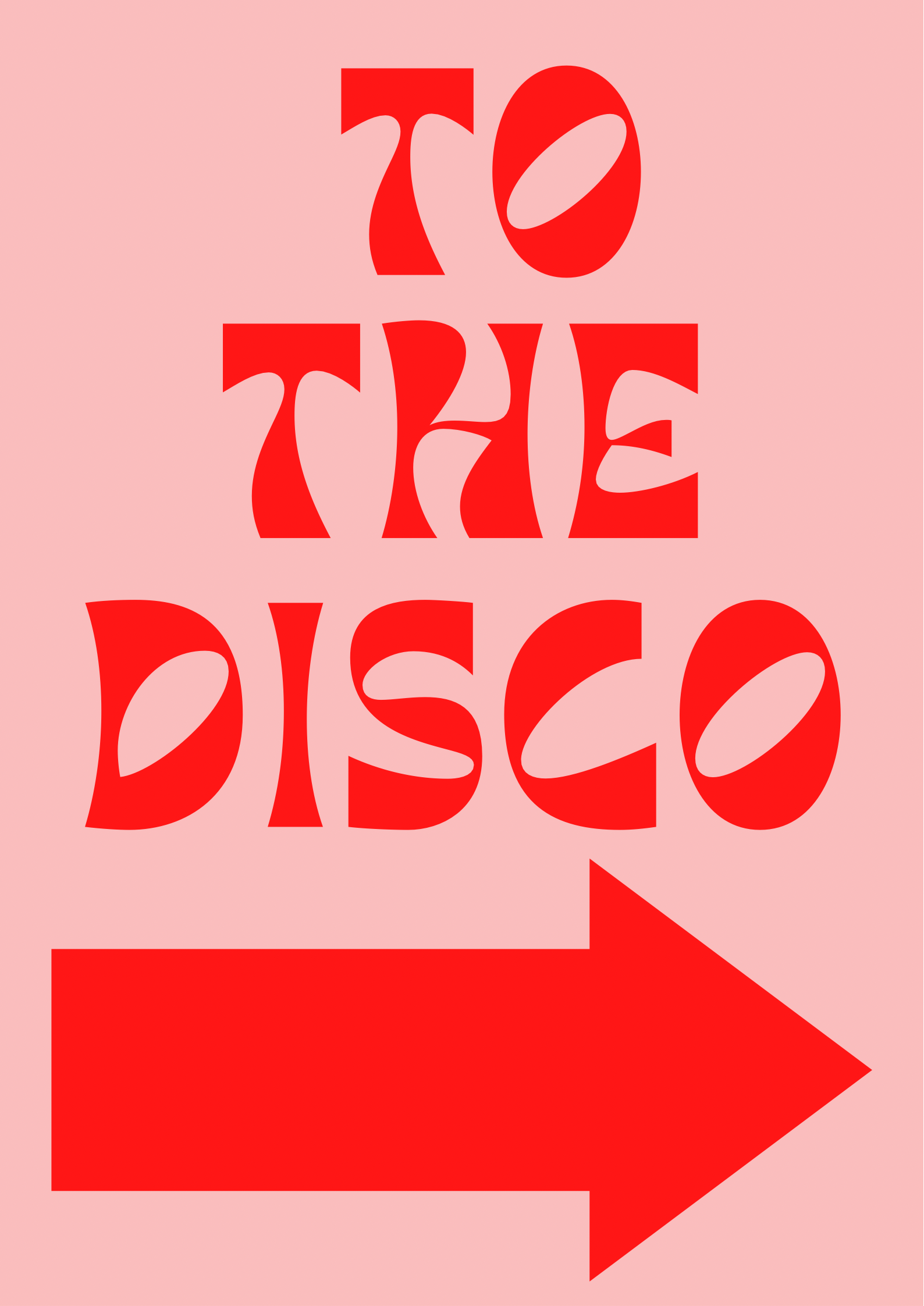 Blue Iris Designs Co - Wholesale Art Print - To the disco arrow print1