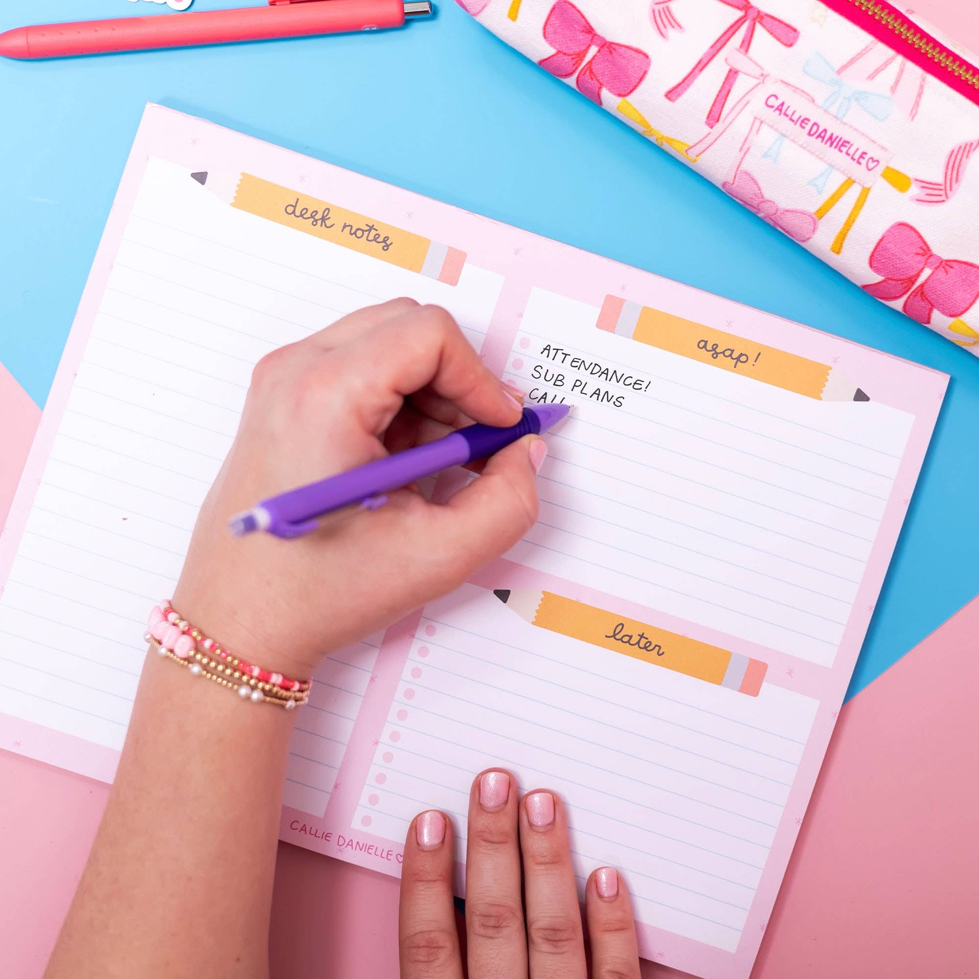 Callie Danielle - Wholesale Notepad - Pencil To-Do Desk Notepad2