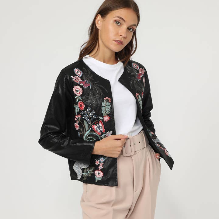 BanBat - Venta al por mayor Chaqueta de cuero - Mujer - Chaqueta simil piel -B9872