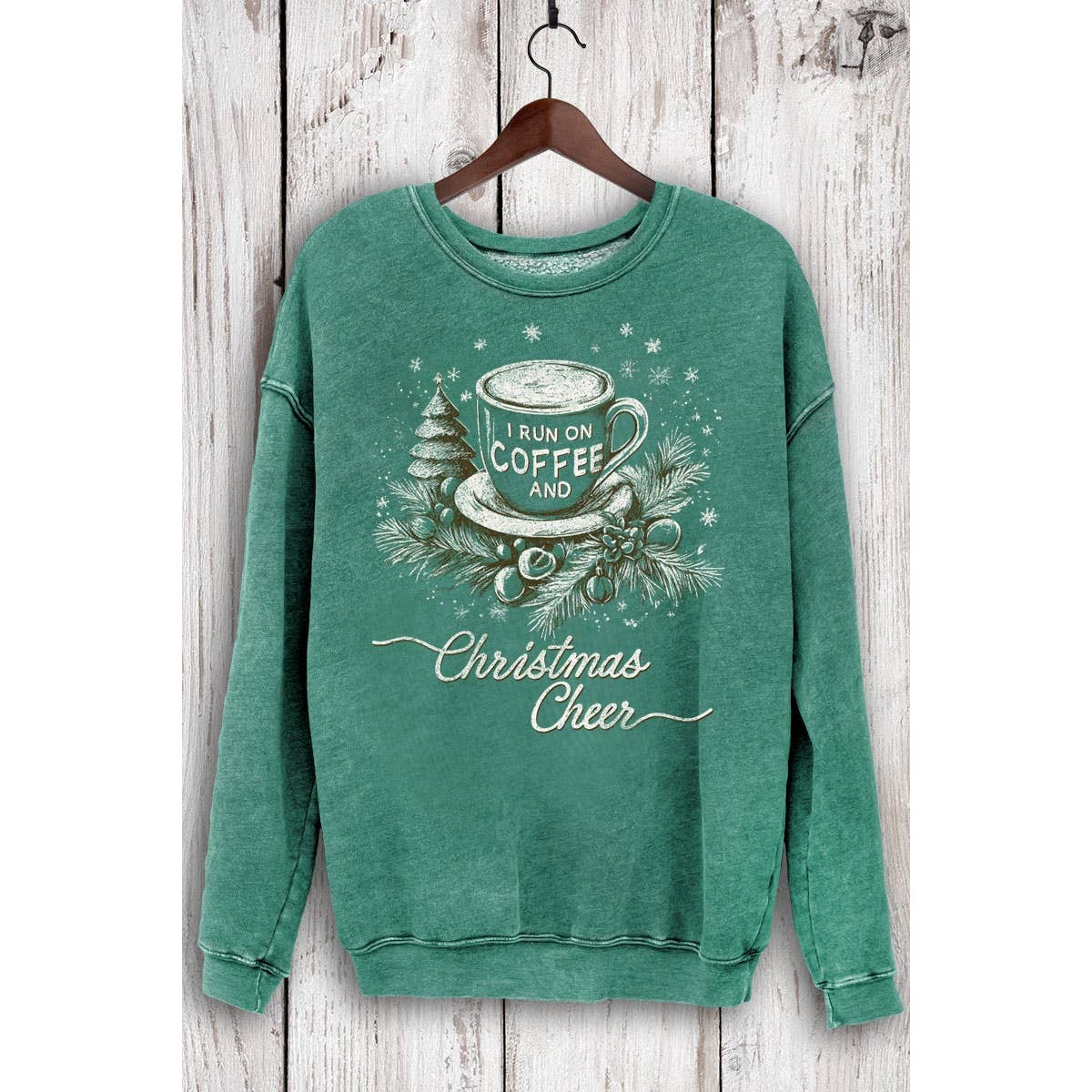 HRTandLUV - Wholesale Sweatshirt - Women's - I RUN ON COFFEE MINERAL SWEATSHIRTS0