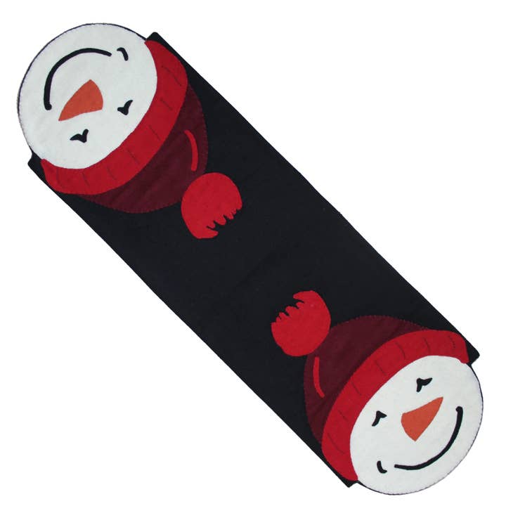 Home Collections by Raghu - Wholesale Table Runner - Snowman Table Runner 45"