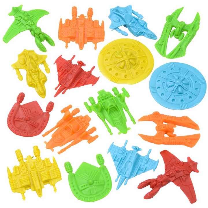 PLASTIC SPACE SHIPS LLB kids toys for wholesale by La Luna Bella - Toys
