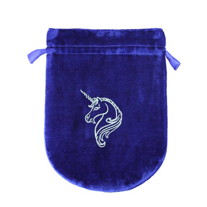 Sac de Rangement / Tarot en Velours Doublé Licorne pour la vente par Eastgate Resource
