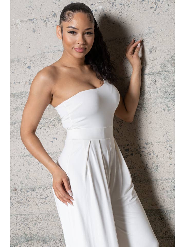 Melrose with Love - Wholesale Jumpsuit - Women's - WIDE LEG , ONE SHOULDER JUMPSUIT12