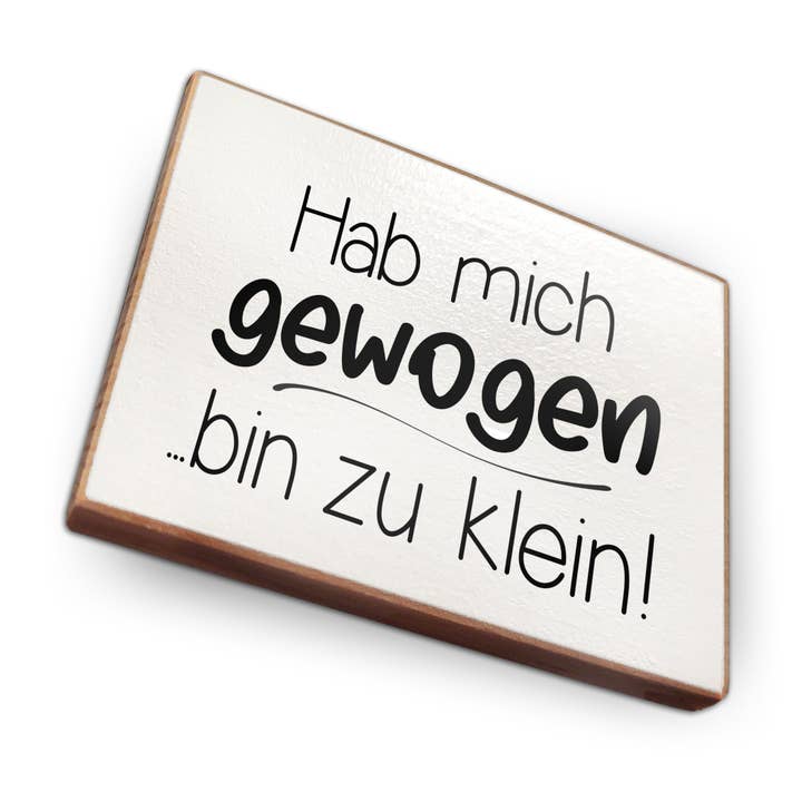 Beech Wood Fridge Magnet - I Weighed Myself for wholesale by wammi