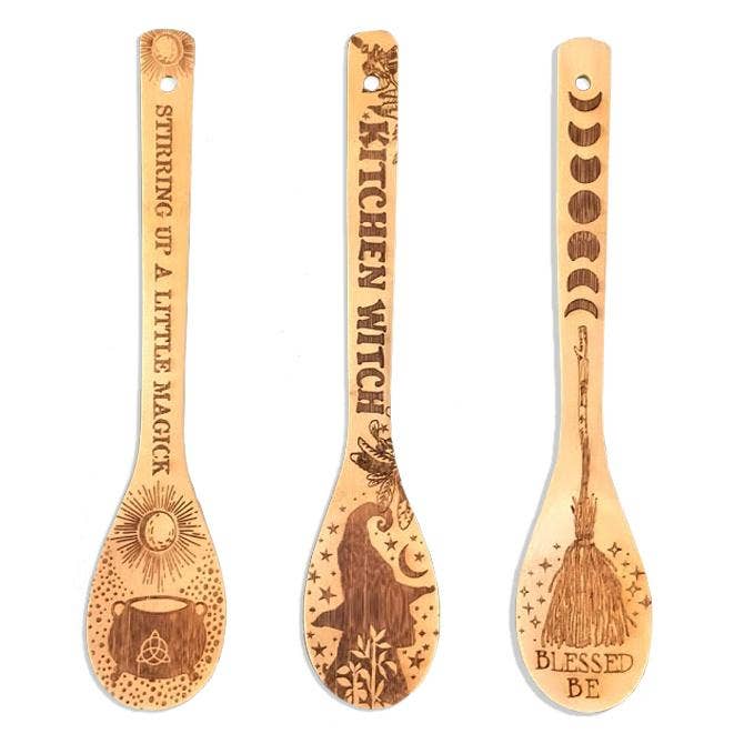 Spirit Nest - Wholesale Kitchen Spoon - Witchy Bamboo Wooden Spoon - The perfect Mother's day gift!