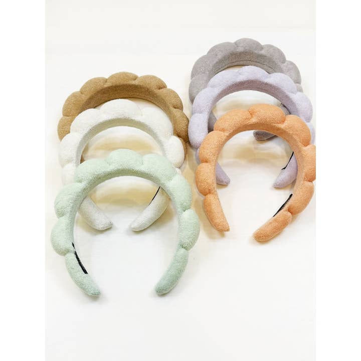 MIX COLOR Warm Tone of Beauty Care Spa Headband for wholesale on Faire