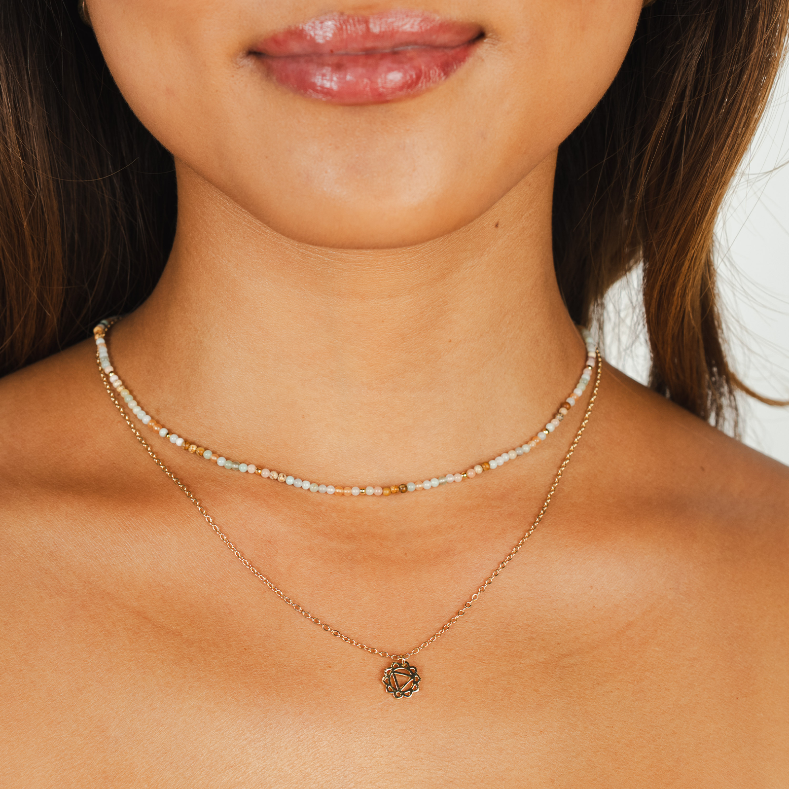 Lotus and Luna - Wholesale Beaded/Pearl Necklace - Peacemaker 2mm Healing Necklace6