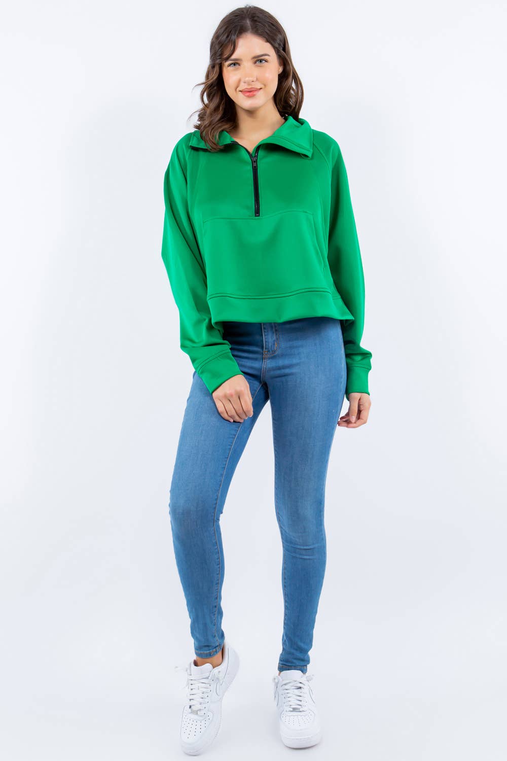 Eldridge Fashion – Großhandel Sweatshirt – Damen – SCUBA LULU TRICHTERHALS10