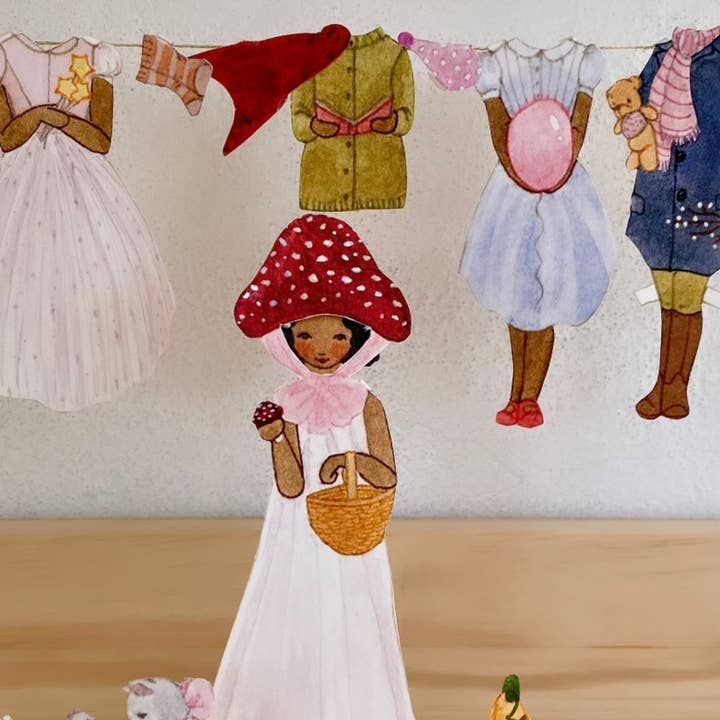Tall Hat Tales - Wholesale DIY Craft Kit - Dress-up Doll - Iben1