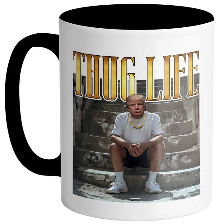 God And Glory Gifts - Venta al por mayor Taza - Taza de café de cerámica Trump de Thug Life