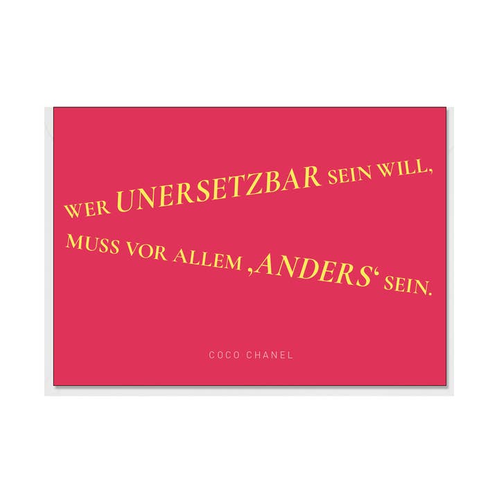 Foldekort "den der vil være uerstattelig, skal først og fremmest være "Anderledes"" for engroshandel hos Langelütje