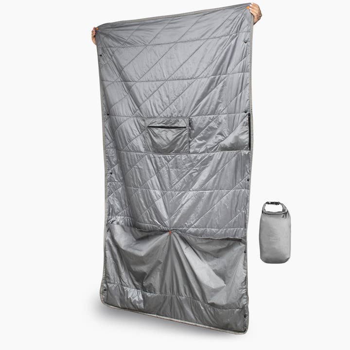 Gravel - Wholesale Travel Blanket - Layoverâ„¢ Travel Blanket - Insulated & Packable | Gray