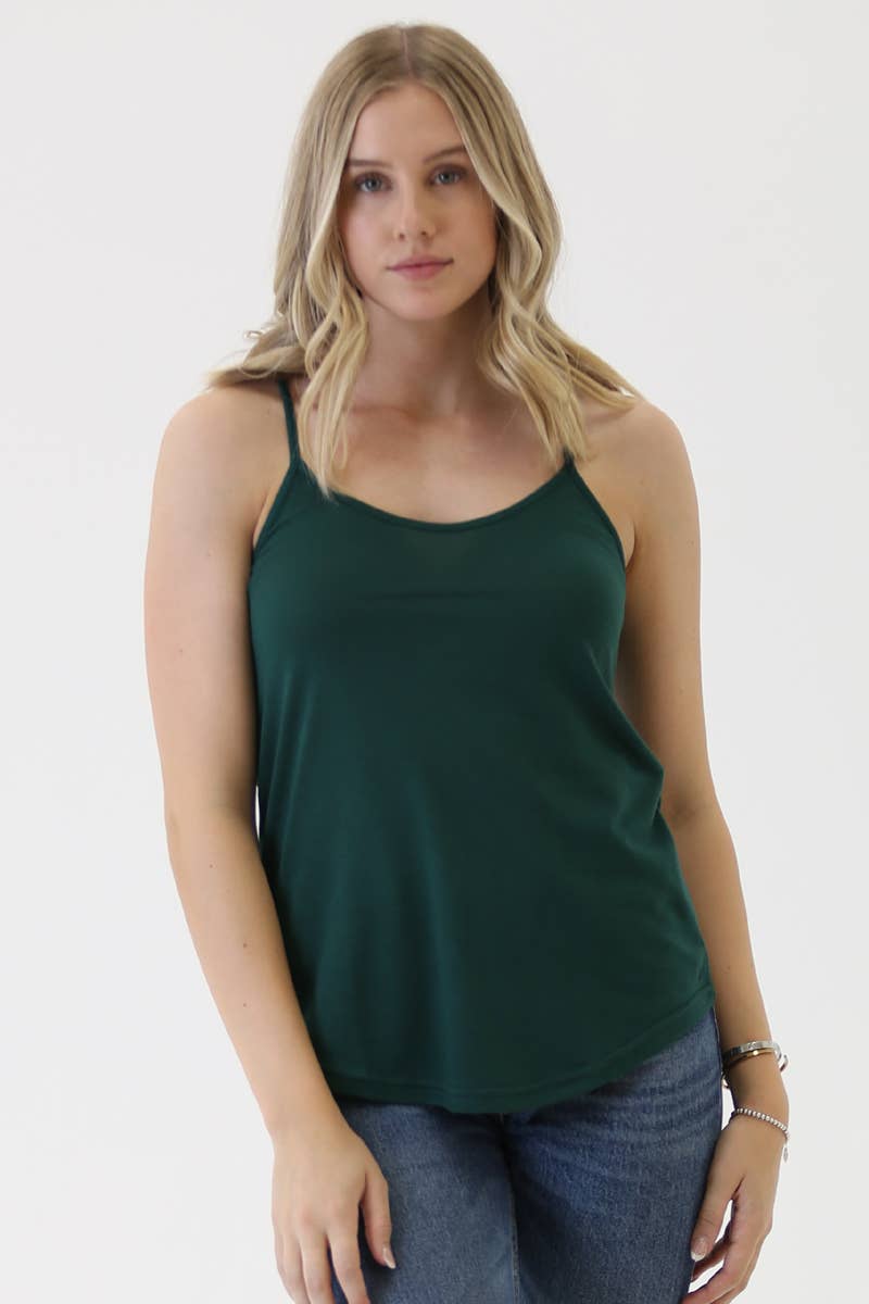 ANGIE - Vente Caraco – femme - DÉBARDEUR CAMISOLE À OURLET ARRONDI X2543-ASIS À DOS NAGEUR17