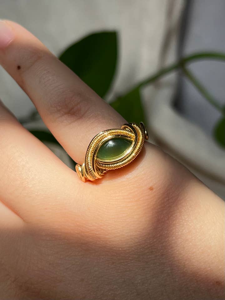 Woven Detailed Ring - Wire and Gemstone Jewelry for wholesale by Sunday's Jewels